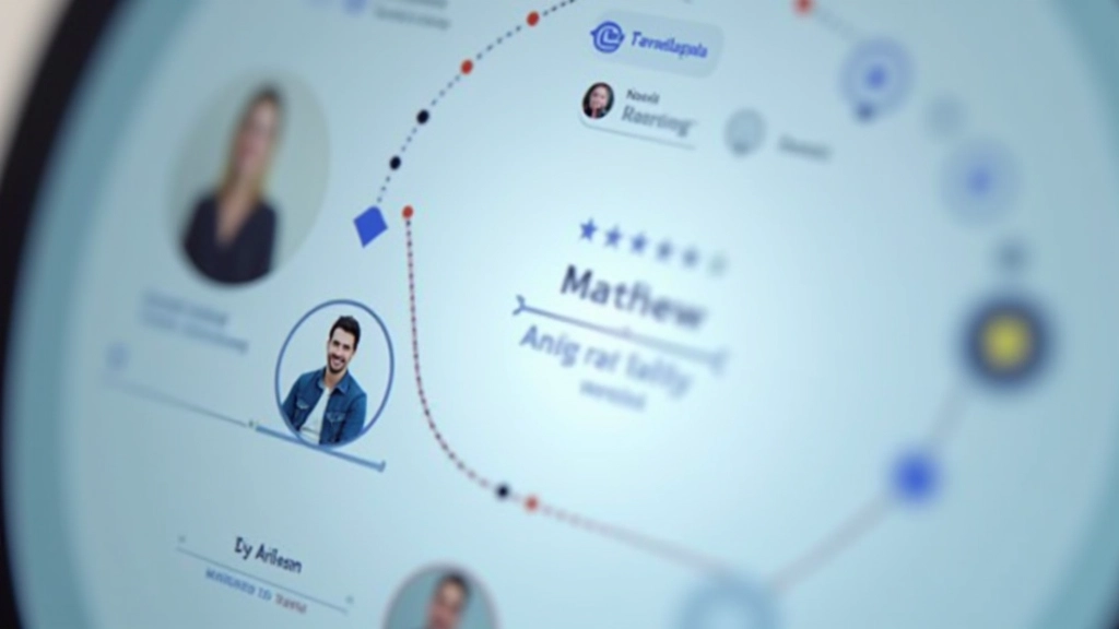 Interface de carrousel de témoignages avec flèches de navigation et indicateurs de points
