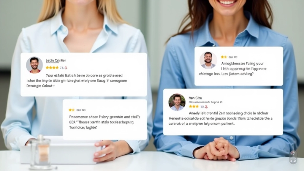 Deux approches de présentation de témoignages côte à côte sur écran d'ordinateur portable