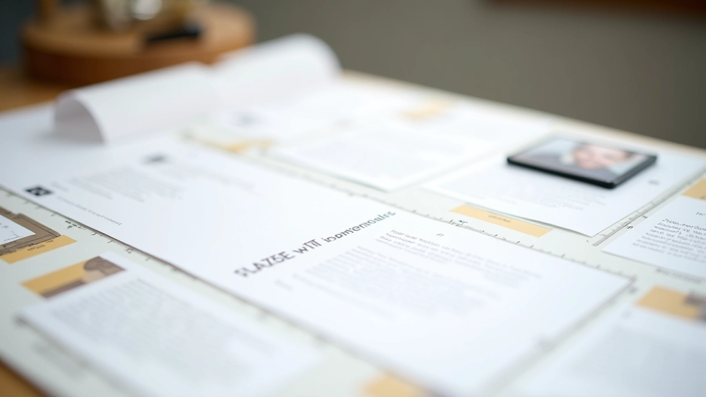 Diagramme montrant les mesures d'espacement correct dans une carte de témoignage