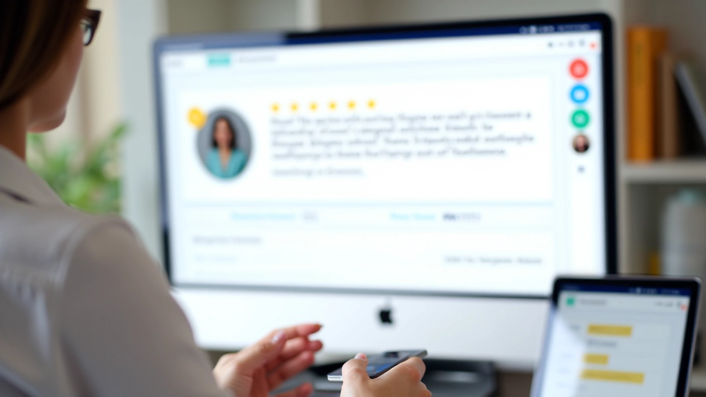 Carrousel de témoignages en mouvement sur une page web avec boutons de navigation